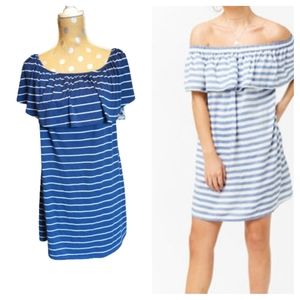 🌄 West Loop Off The Shoulder Shift Dress